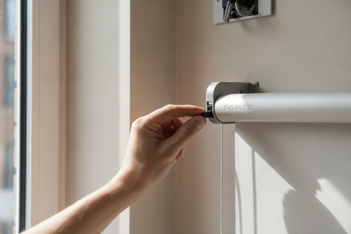 Réglage de fin de course : moteur Somfy, les étapes